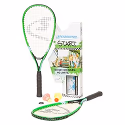Speedminton Start Set, Aluminium, Black, Green