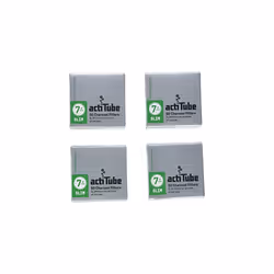 actiTube Slim Activated Carbon 4 x Box of 50 = 4 x 50 = 200 Filters, 0, Silver, 1-Pack