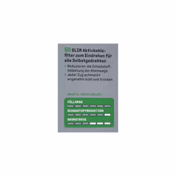 actiTube Slim Activated Carbon 4 x Box of 50 = 4 x 50 = 200 Filters, 0, Silver, 1-Pack - Additional view 4
