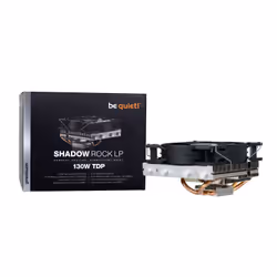 be quiet! Shadow Rock LP CPU Cooler, Single 120mm PWM Fan, For Intel Socket: 1200 / 2066 / 1150 / 1151 / 1155 / 2011(-3) Square ILM, For AMD Socket: AM2(+) / AM3(+) / AM4 / FM1 / FM2(+), 130W TDP, 75.4mm Height - Additional view 4
