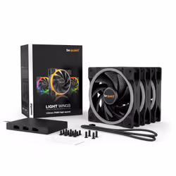 be quiet! Light Wings 120mm ARGB PWM High Speed Fan Black 3 Pack - Additional view 6