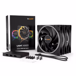 be quiet! Light Wings 140mm ARGB PWM High Speed Fan Black 3 Pack - Additional view 6