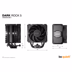 be quiet! DARK ROCK 5 Processor Air cooler 12 cm Black 1 pc(s) - Additional view 8