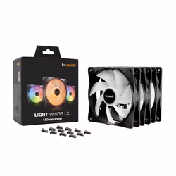 be quiet! LIGHT WINGS LX 120mm PWM 3-Pack Black Computer case Fan 12 cm 3 pc(s) - Additional view 5