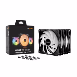 be quiet! LIGHT WINGS LX 120mm PWM High Speed 3-Pack Black Computer case Fan 12 cm 3 pc(s) - Additional view 5
