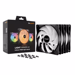 be quiet! LIGHT WINGS LX 140mm PWM High Speed 3-Pack Black Computer case Fan 14 cm 3 pc(s) - Additional view 5
