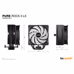 be quiet! Pure Rock 3 LX Processor Air cooler 12 cm Black 1 pc(s) - Additional view 7