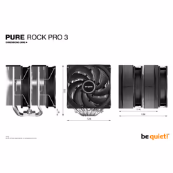 be quiet! Pure Rock Pro 3 Processor Air cooler 12 cm Silver 1 pc(s) - Additional view 7