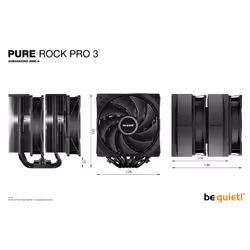 be quiet! Pure Rock Pro 3 Black Processor Air cooler 12 cm 1 pc(s) - Additional view 7