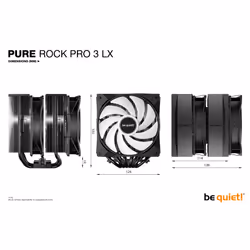 be quiet! Pure Rock Pro 3 LX Black Processor Air cooler 12 cm 1 pc(s) - Additional view 7
