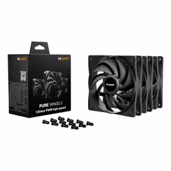 be quiet! Pure Wings 3 120 mm PWM high-speed Triple Pack Computer case Fan 12 cm Black 3 pc(s) - Additional view 3