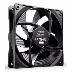 be quiet! Pure Wings 3 120 mm PWM Triple Pack Computer case Fan 12 cm Black 3 pc(s) - Additional view 2