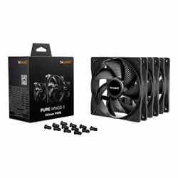 be quiet! Pure Wings 3 120 mm PWM Triple Pack Computer case Fan 12 cm Black 3 pc(s) - Additional view 3