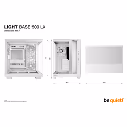 be quiet! Light Base 500 LX White Midi Tower - Additional view 8