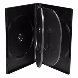 MediaRange BOX16, DVD case, 6 discs, Black, Plastic, 120 mm, RoHS