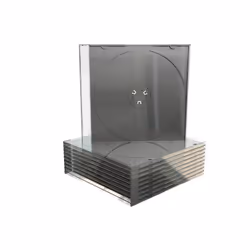 MediaRange BOX21-M, Jewel case, 1 discs, Black, Transparent, Plastic, 120 mm, RoHS