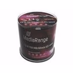 MediaRange MR204. Type: CD-R. CD storage capacity: 700 MB. Quantity per pack: 100 pc(s). CD write speed: 52x. Package type: C ...
