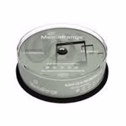 MediaRange MR223. Type: CD-R. CD storage capacity: 700 MB. Quantity per pack: 25 pc(s). Package type: Cakebox