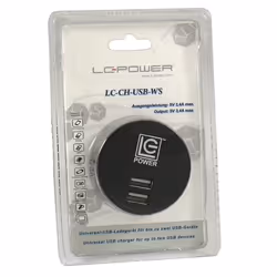 LC-Power LC-CH-USB-WS mobile device charger Universal Black AC Indoor