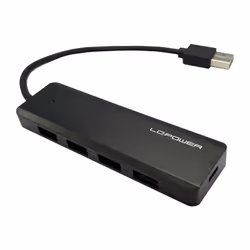 LC-Power LC-HUB-U3-4-V2, USB 3.2 Gen 1 (3.1 Gen 1) Type-A, USB 3.2 Gen 1 (3.1 Gen 1) Type-A, USB 3.2 Gen 1 (3.1 Gen 1) Type-C ...