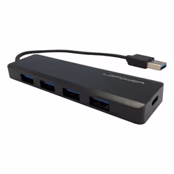 LC-Power LC-HUB-U3-4-V2 interface hub USB 3.2 Gen 1 (3.1 Gen 1) Type-A 5 Mbit/s Black