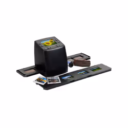 Technaxx DigiScan DS-02, Film/slide scanner, Black, TFT, 6.1 cm (2.4"), CMOS, SD, SDHC