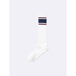 Gu By Uniqlo High Socks  Line  +e - 09 BLACK/2527cm