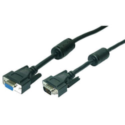 LogiLink VGA M/F 10m VGA cable VGA (D-Sub) Black