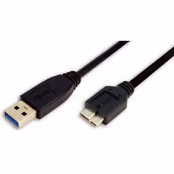 LogiLink 3m USB 3.0, 3 m, USB A, Micro-USB B, USB 3.2 Gen 1 (3.1 Gen 1), Male/Male, Black