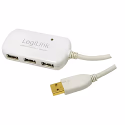 LogiLink UA0108, 480 Mbit/s, White, 12 m, CE, RoHS, Windows, 600 g