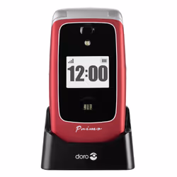 Doro Primo 418, Flip, 7.11 cm (2.8"), 3 MP, Bluetooth, 1000 mAh, Red