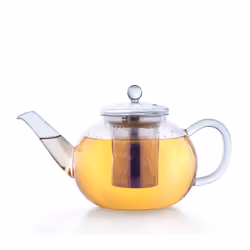 Creano 75295, Single teapot, 1200 ml, Transparent, Glass, 6 cups, Infuser filter