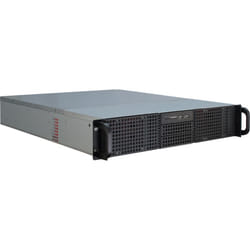 Inter-Tech 2U-20255 Rack Black. Stainless steel