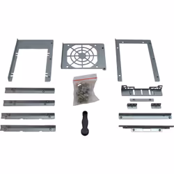 Inter-Tech 4U-4416L Rack Black, Silver - Additional view 7