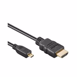 PureLink X-HC055-005E, 0.5 m, HDMI Type A (Standard), HDMI Type D (Micro), Black