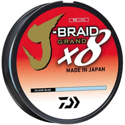 Daiwa J Braid 300m 8 Strand Round Blade Line Mono Diameter Equivalent  1.5lb Blue  Island Blue