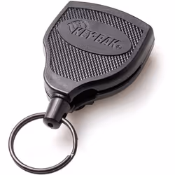 KEY-BAK key roller stable Kevlar rope up to 15 keys with clip, Black, KB Super 48