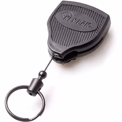 KEY-BAK key roller stable Kevlar rope up to 15 keys with clip, Black, KB Super 48