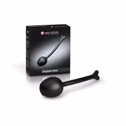 Mystim Unplain Jane, Kegel balls, Black, Silicon, Matt, 1 pc(s), 143 mm