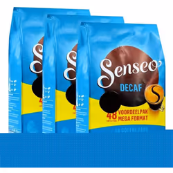 Senseo DÃcafà / Decaffeinated, , Pack of 3, 3 x 48 Coffee Pods