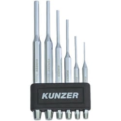 KUNZER 7STS06 Split Pin Drift Set 6 2 х 8 х 115 мм, 3 x 8 x 125 mm, 4 x 9,5 x 150 mm, 5 x 9,5 x 165 mm, 6 x 12,7 x 180 mm, 8 x 12,7 x 180 mm