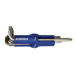 KUNZER 7TXS08 Angled Screwdriver Set T-10H, T-15H, T-20H, T-25H, T-30H, T-40H, T-45H, T-50H 8