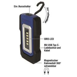 KUNZER PL-050 Hand lamps LED 100 , 200 3,7 with rechargeable battery