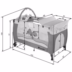 TecTake 400534 baby carry cot Blue - Additional view 7