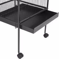 Large bird aviary bird cage bird house animal cage silver anthracite 162 cm high