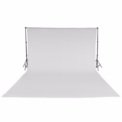 Professional Photo Studio + Backdrop 6x3m + Stand Support Photography Set new - white