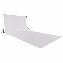 Professional Photo Studio + Backdrop 6x3m + Stand Support Photography Set new - white