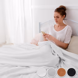 TecTake 400946 throw blanket Polyester Grey