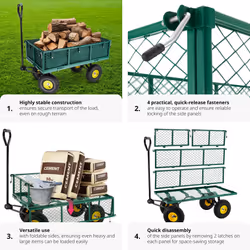 TecTake 400973 camping trolley Green