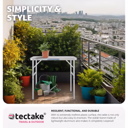 TecTake 401066 camping table Grey - Additional view 8